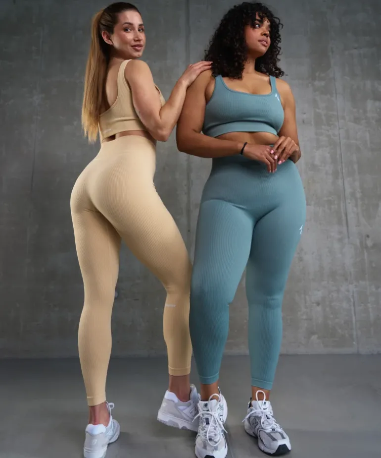 Bezszwowe legginsy Rib