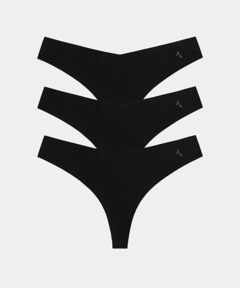 Bezszwowe stringi Second Skin 3-pak