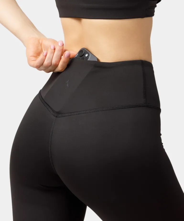 Legginsy treningowe z kieszeniami w pasie