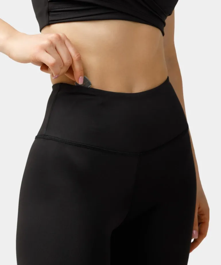 Legginsy treningowe z kieszeniami w pasie