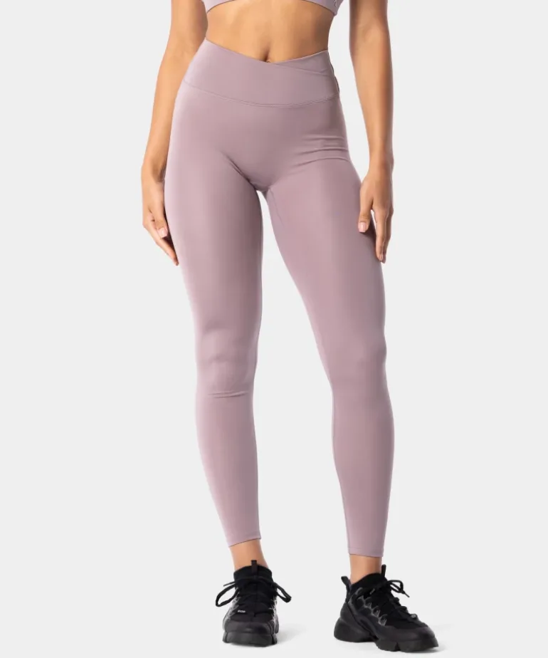 Legginsy z kopertową talią Mystic
