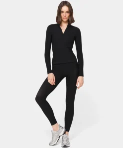 Prążkowany longsleeve z kieszenią Onyx Flow